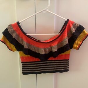 Urban outfitters off the shoulder crop top, medium